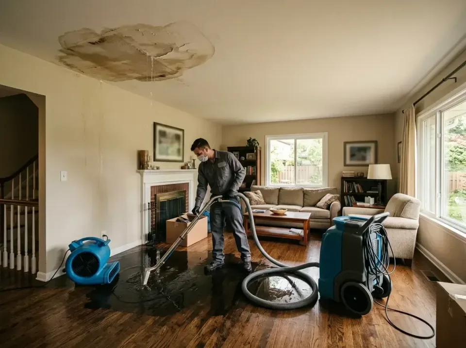 attic-pipe-burst-ceiling-drip-008 — frequently asked questions, Water Damage Restoration & Carpet Care in Kankakee, IL